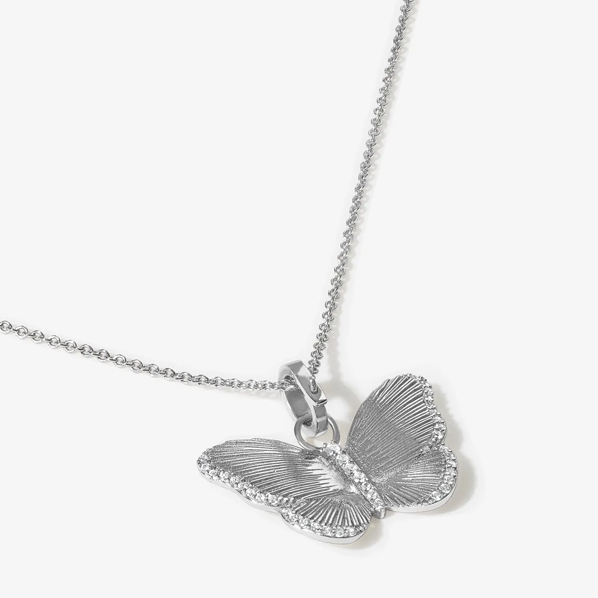 Neema butterfly charm necklace sold by Adornmonde product image thumbnail 4