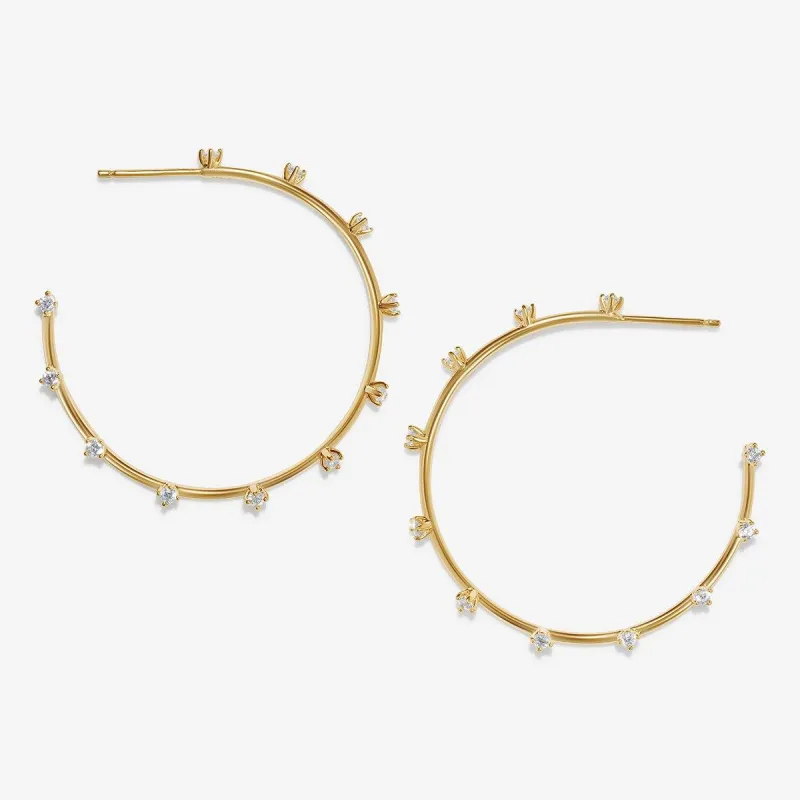 Moss hoop earrings sold by Adornmonde