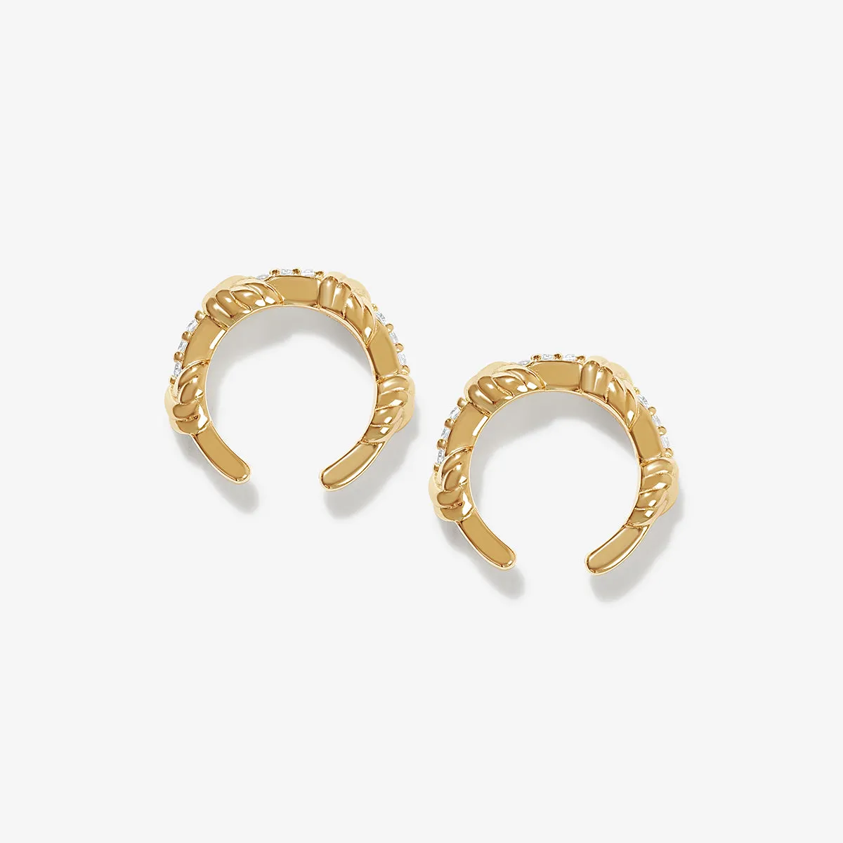 Khalib triple knot ear cuffs sold by Adornmonde product image thumbnail 3