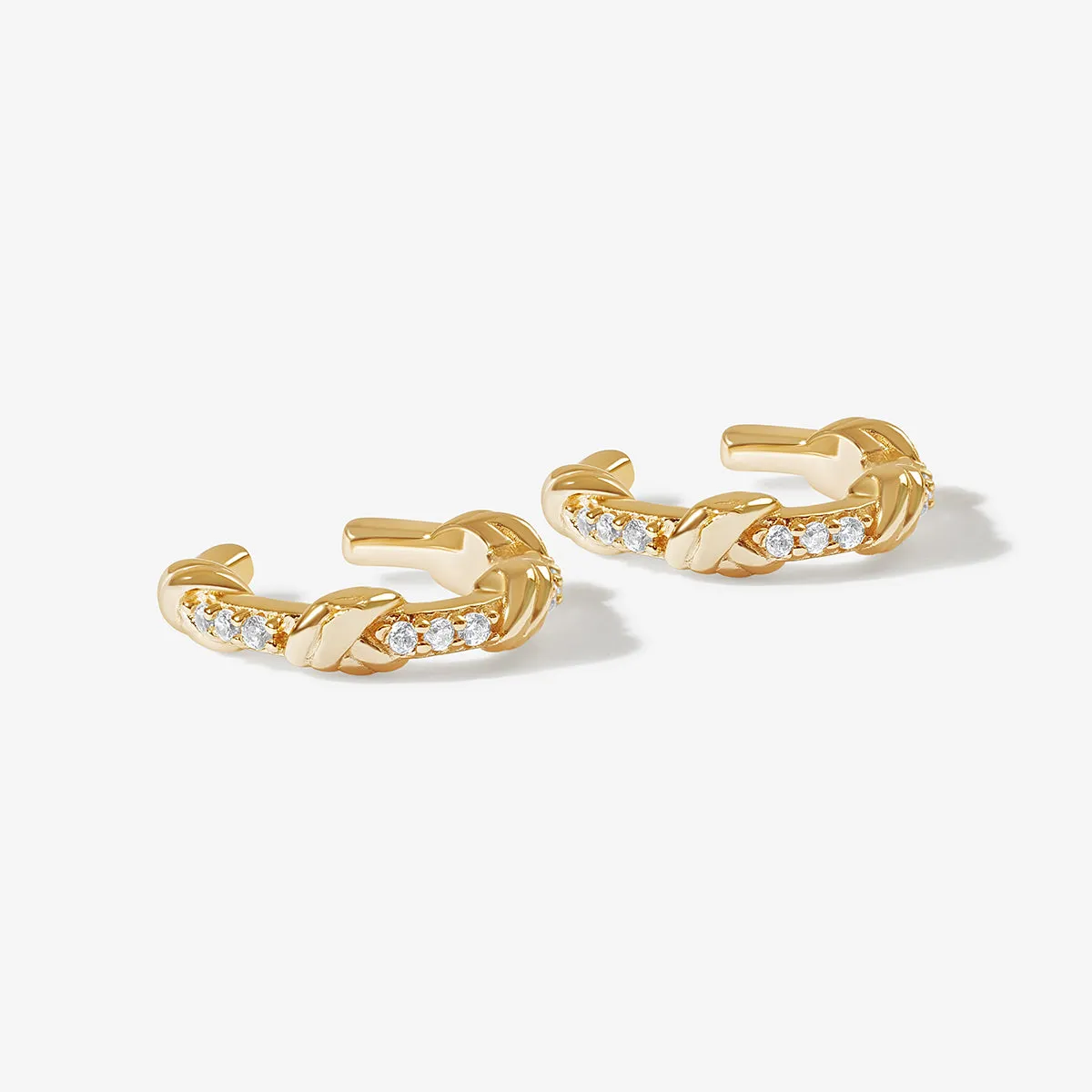 Khalib triple knot ear cuffs sold by Adornmonde