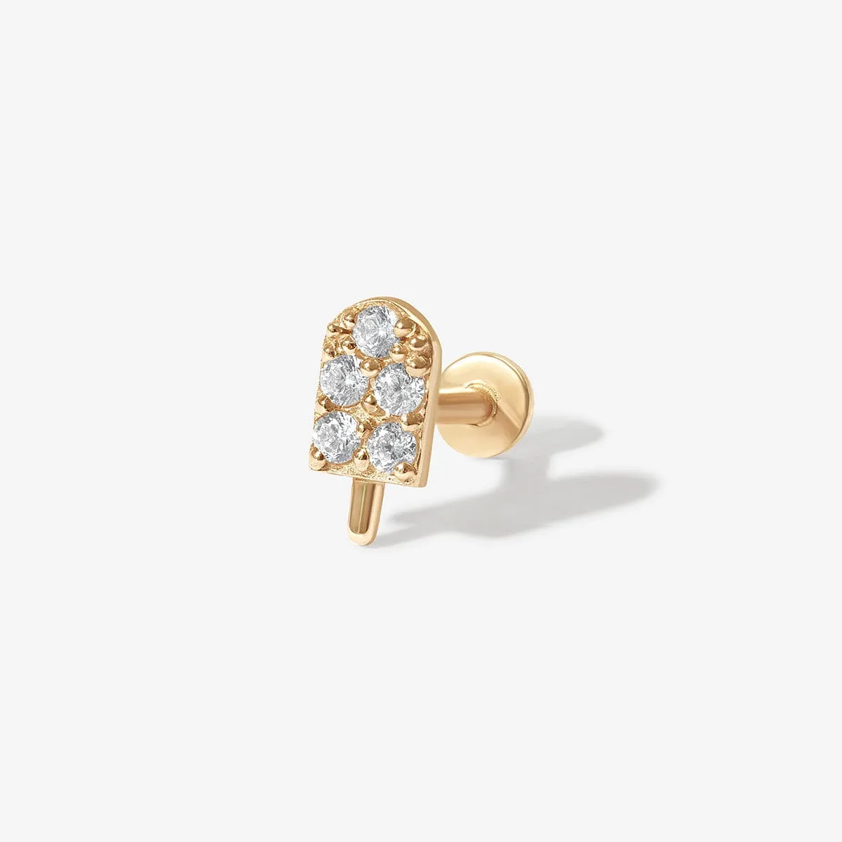 Popsicle diamond piercing sold by Adornmonde