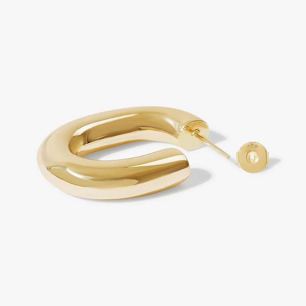 Fidel hoop earrings sold by Adornmonde product image thumbnail 5