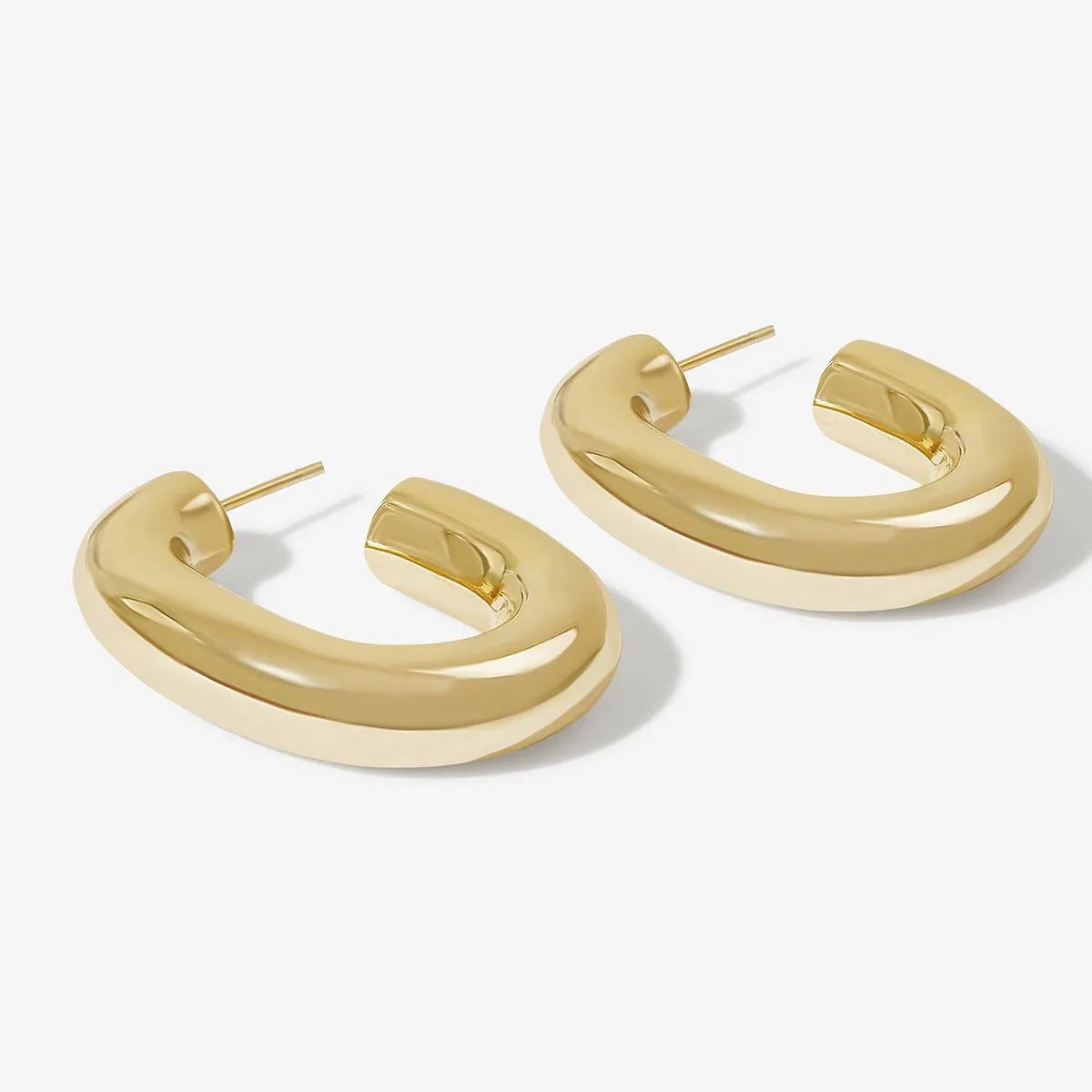 Fidel hoop earrings sold by Adornmonde product image thumbnail 3