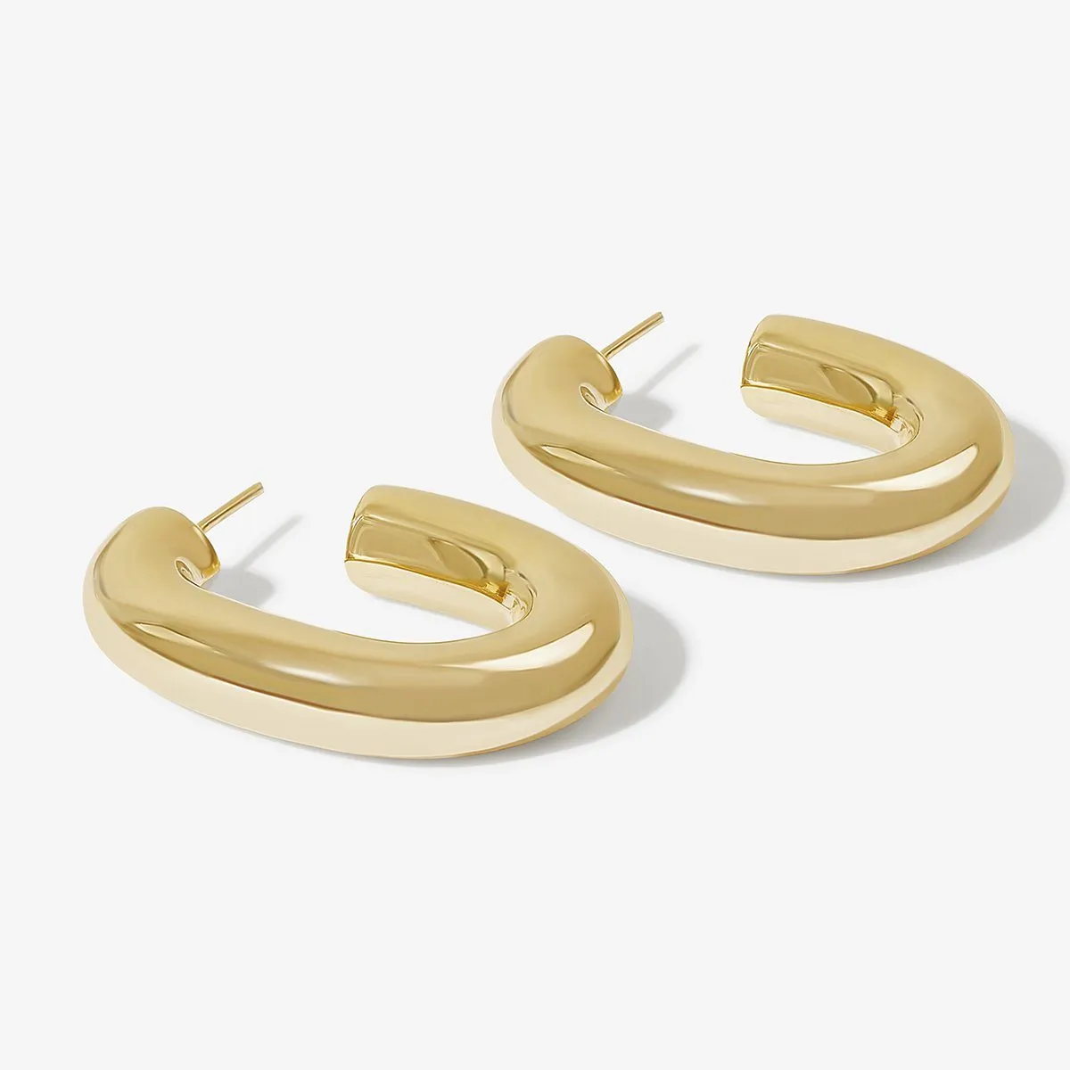 Fidel hoop earrings sold by Adornmonde product image thumbnail 4