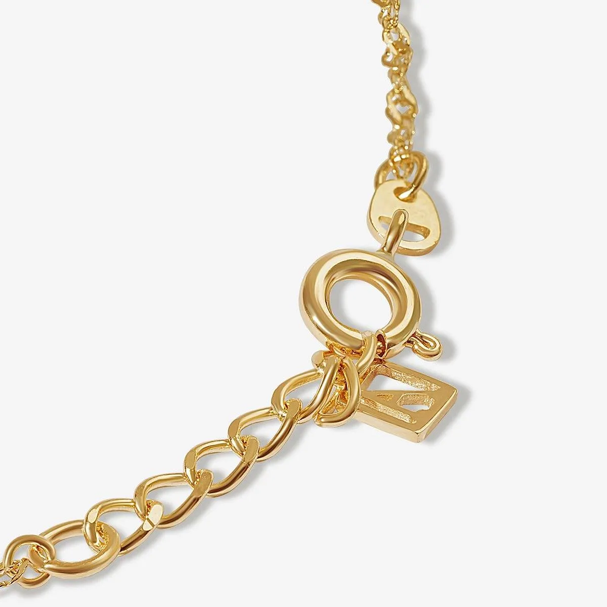 Mondechai ornate twisted chain anklet sold by Adornmonde product image thumbnail 4