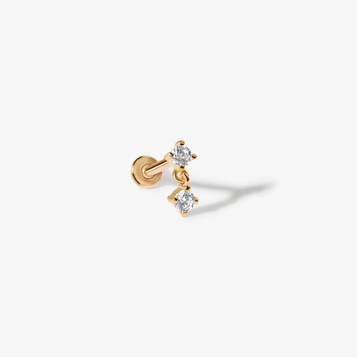 Bell lab diamond piercing sold by Adornmonde product image thumbnail 4