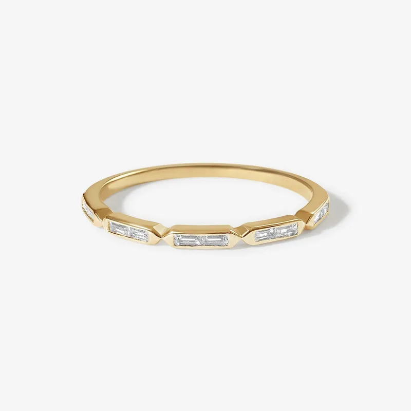 Mase baguette ring sold by Adornmonde
