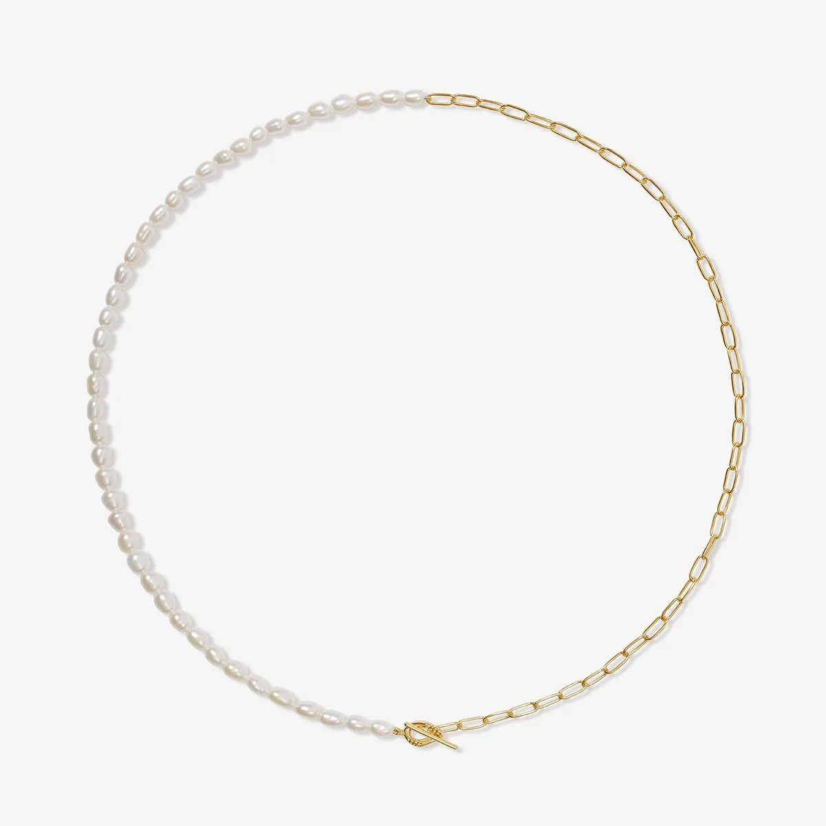 Orson freshwater pearl necklace sold by Adornmonde product image thumbnail 3