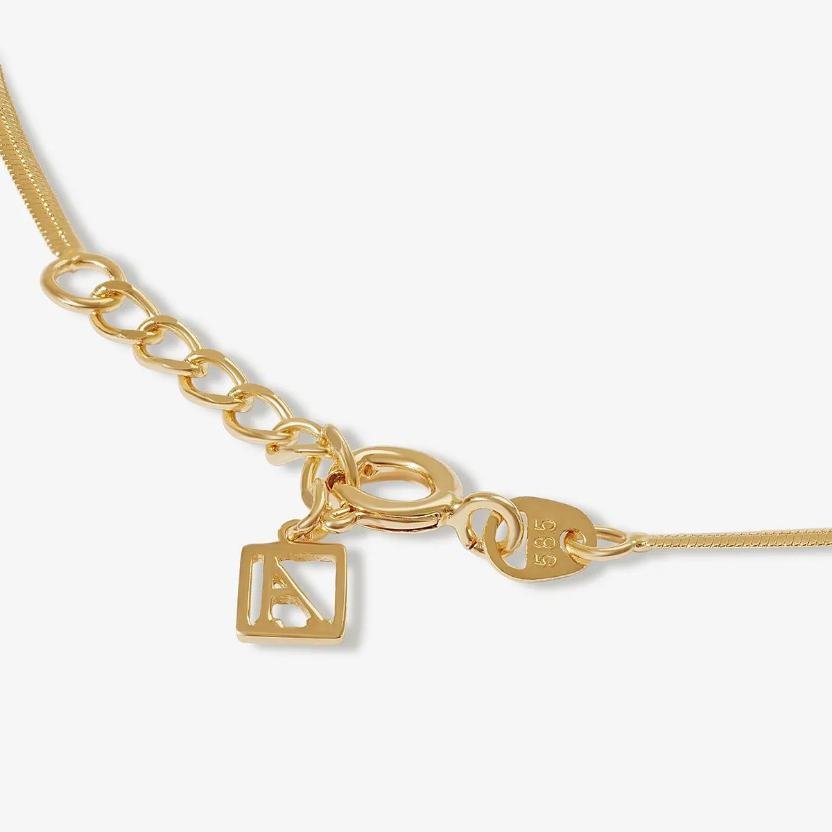 Saint snake chain anklet sold by Adornmonde product image thumbnail 5