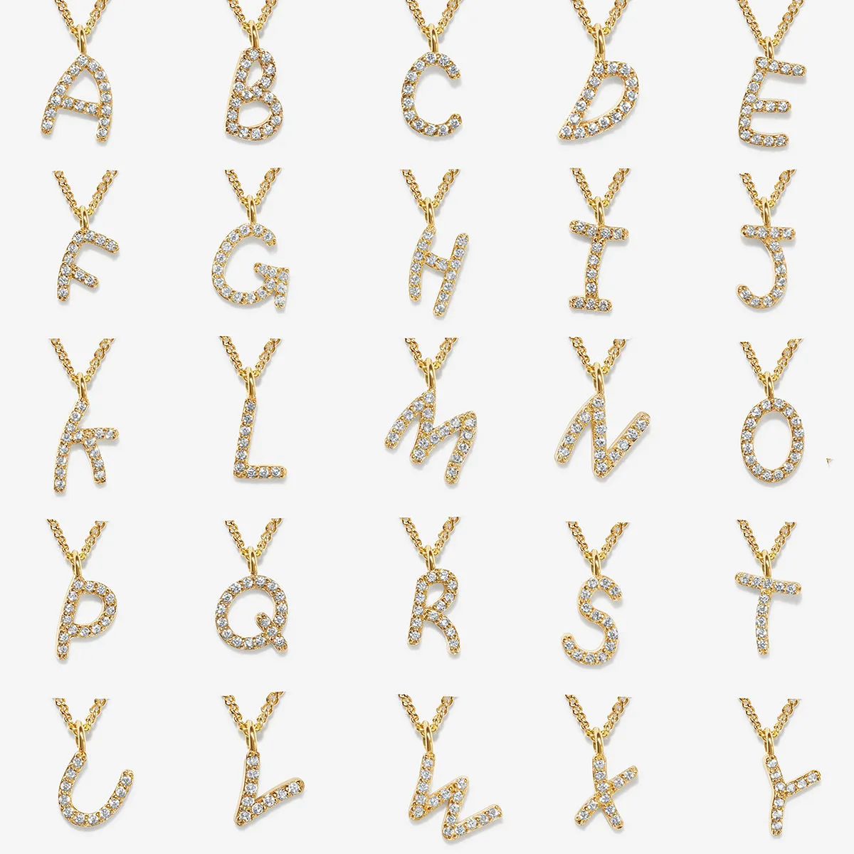 Bobbi alphabet necklace sold by Adornmonde product image thumbnail 3