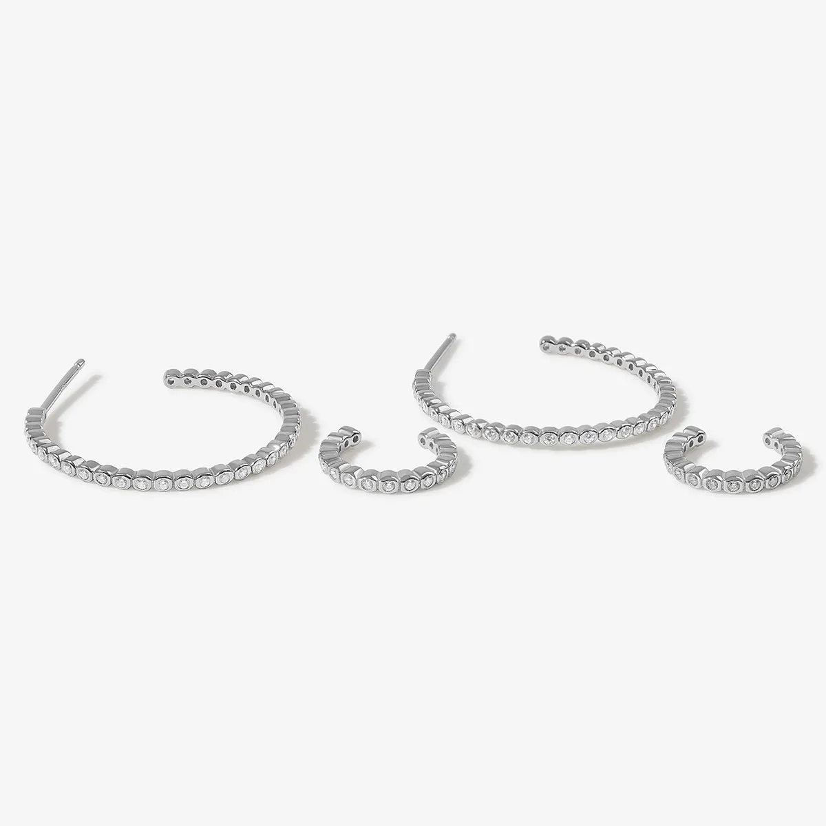 Spencer hoop earring set sold by Adornmonde