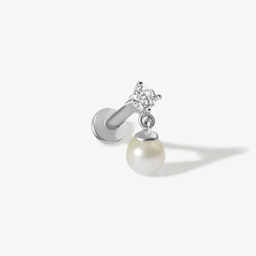 Bleue pearl piercing sold by Adornmonde product image thumbnail 5