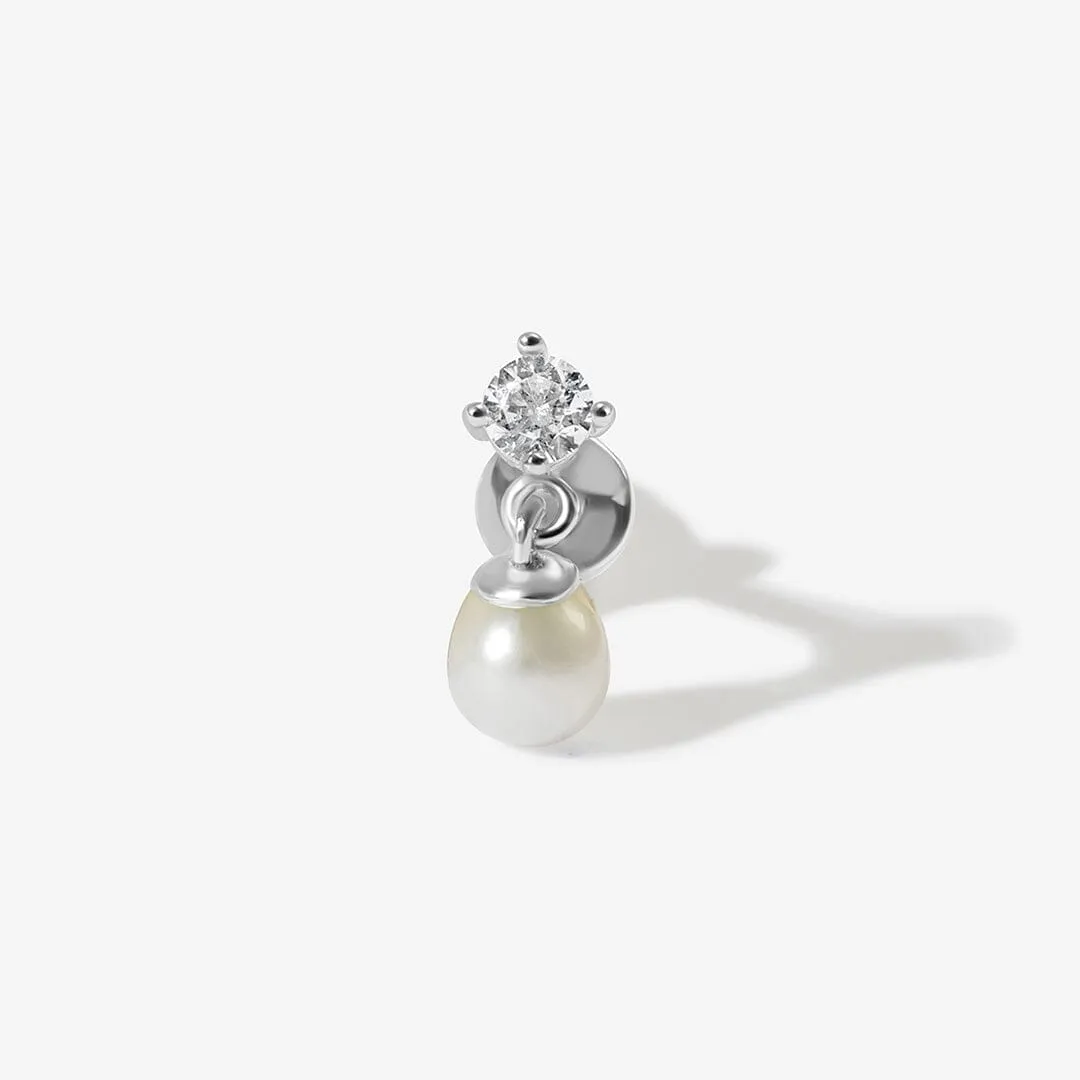 Bleue pearl piercing sold by Adornmonde product image thumbnail 4