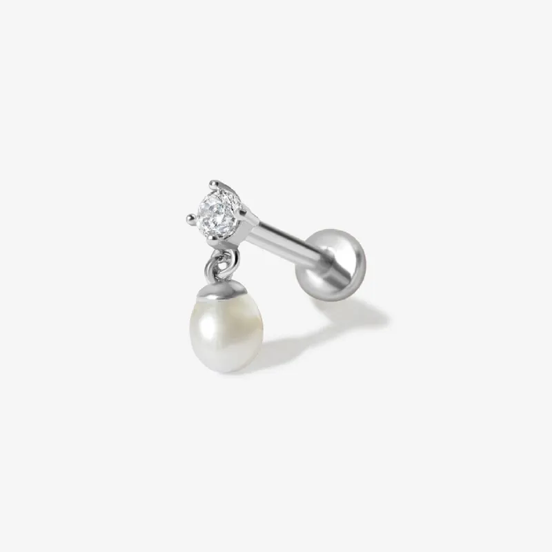 Bleue pearl piercing sold by Adornmonde