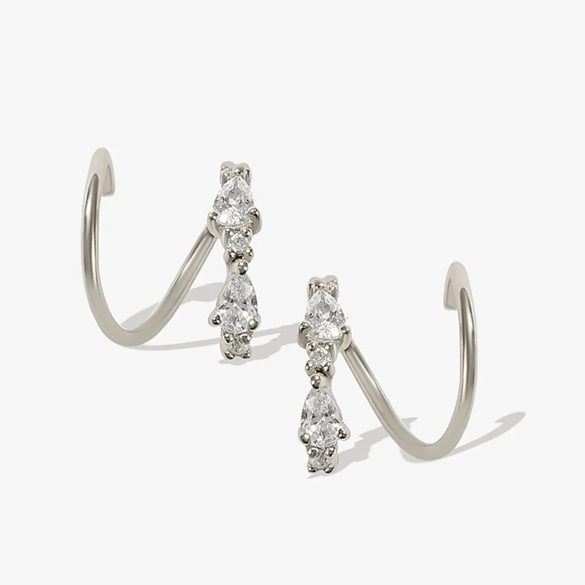 Lester twist earrings sold by Adornmonde product image thumbnail 3