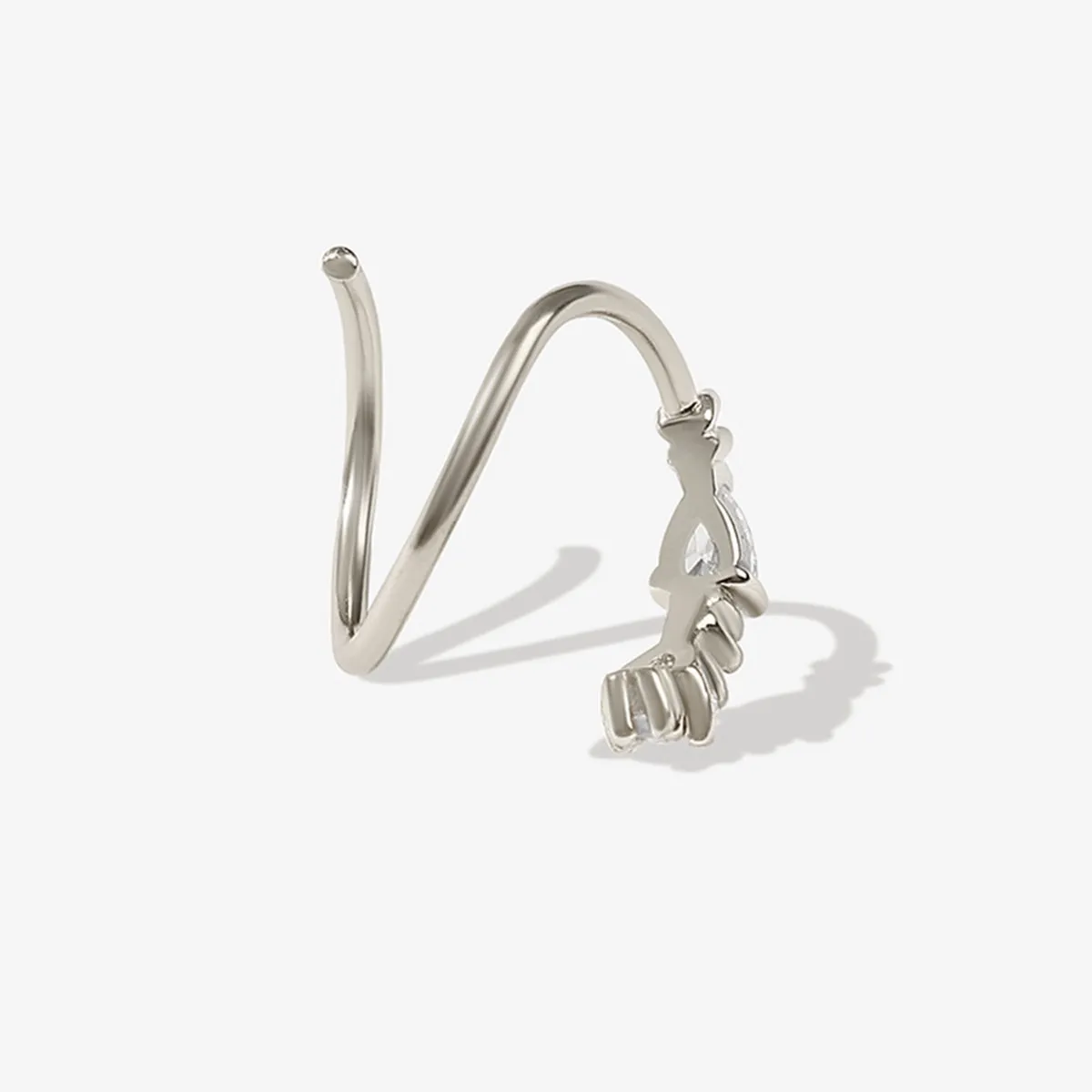 Lester twist earrings sold by Adornmonde product image thumbnail 5