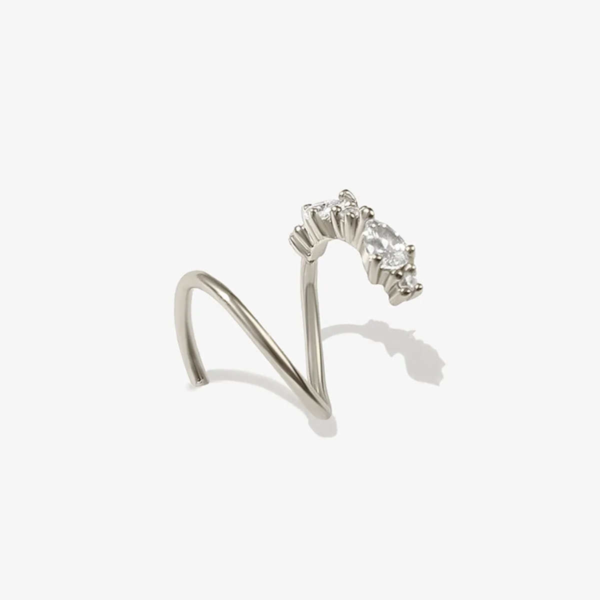 Lester twist earrings sold by Adornmonde product image thumbnail 4