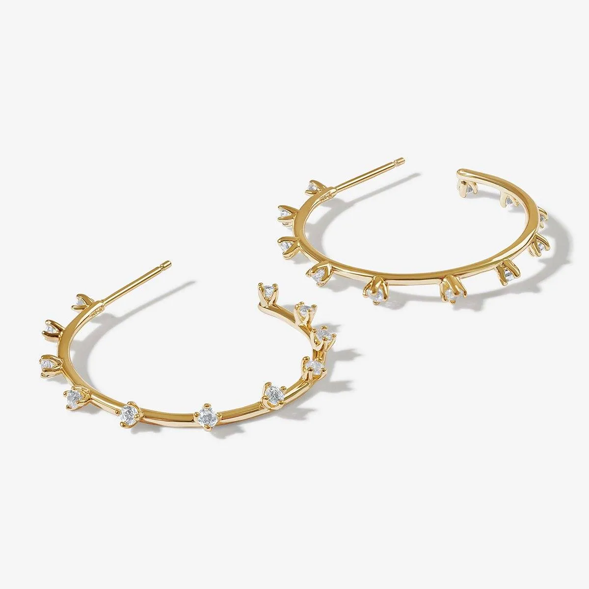 Emerson hoop earrings sold by Adornmonde product image thumbnail 3