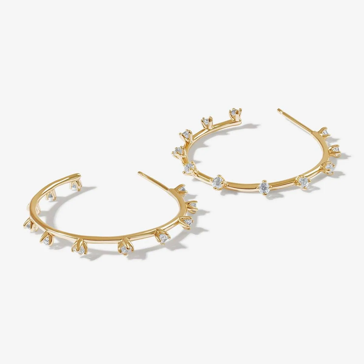 Emerson hoop earrings sold by Adornmonde product image thumbnail 2