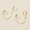 Olsen chained cuff earrings sold by Adornmonde