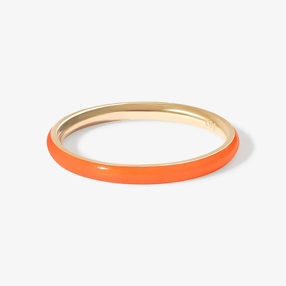 Ride neon orange enamel ring sold by Adornmonde product image thumbnail 5