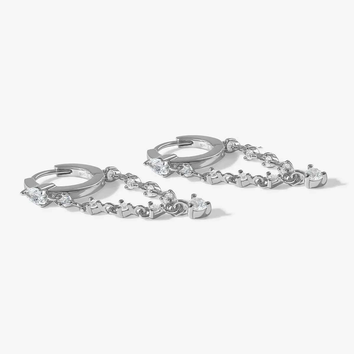 Ellington chain earrings sold by Adornmonde product image thumbnail 5