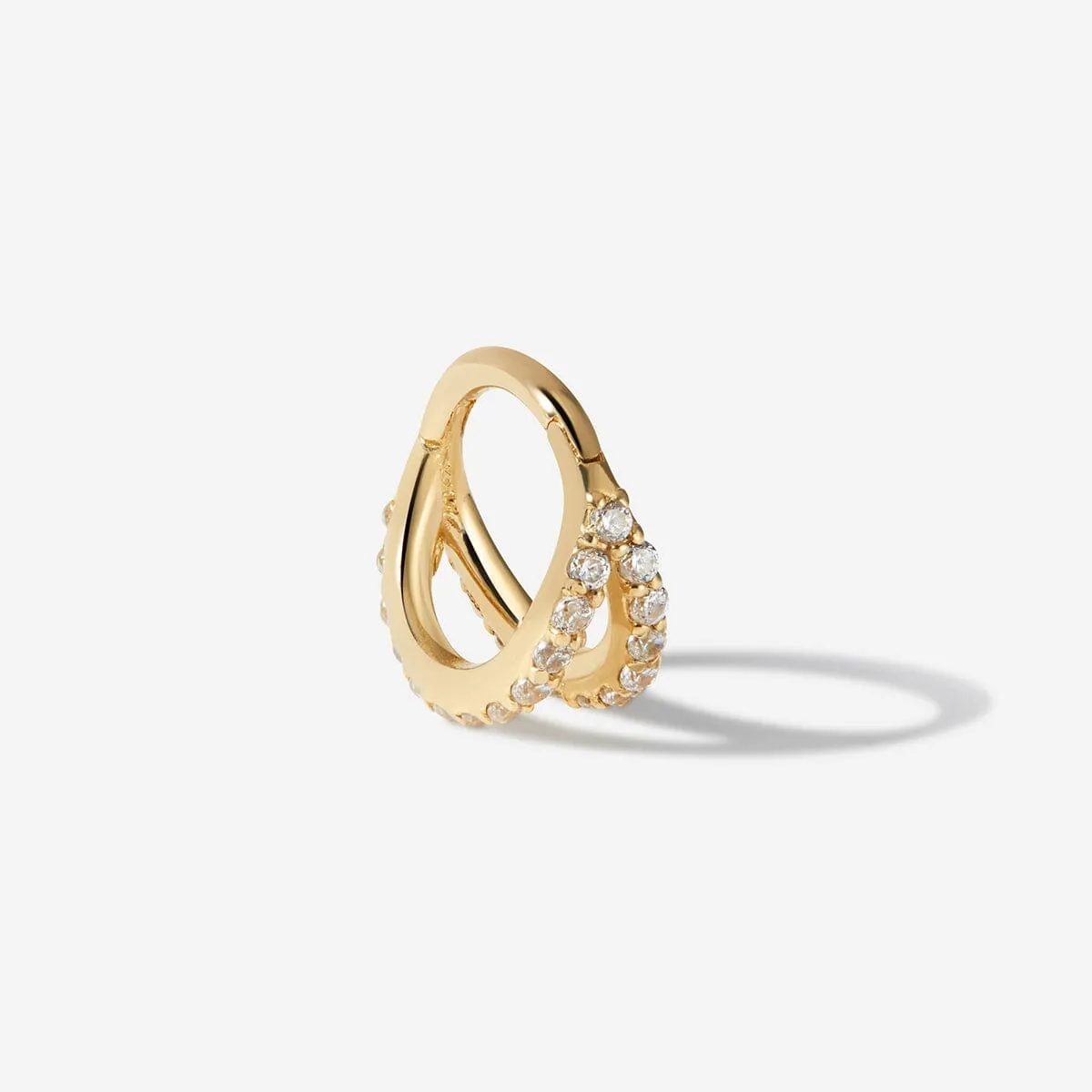 Kiwi frosted cage clicker hoop sold by Adornmonde