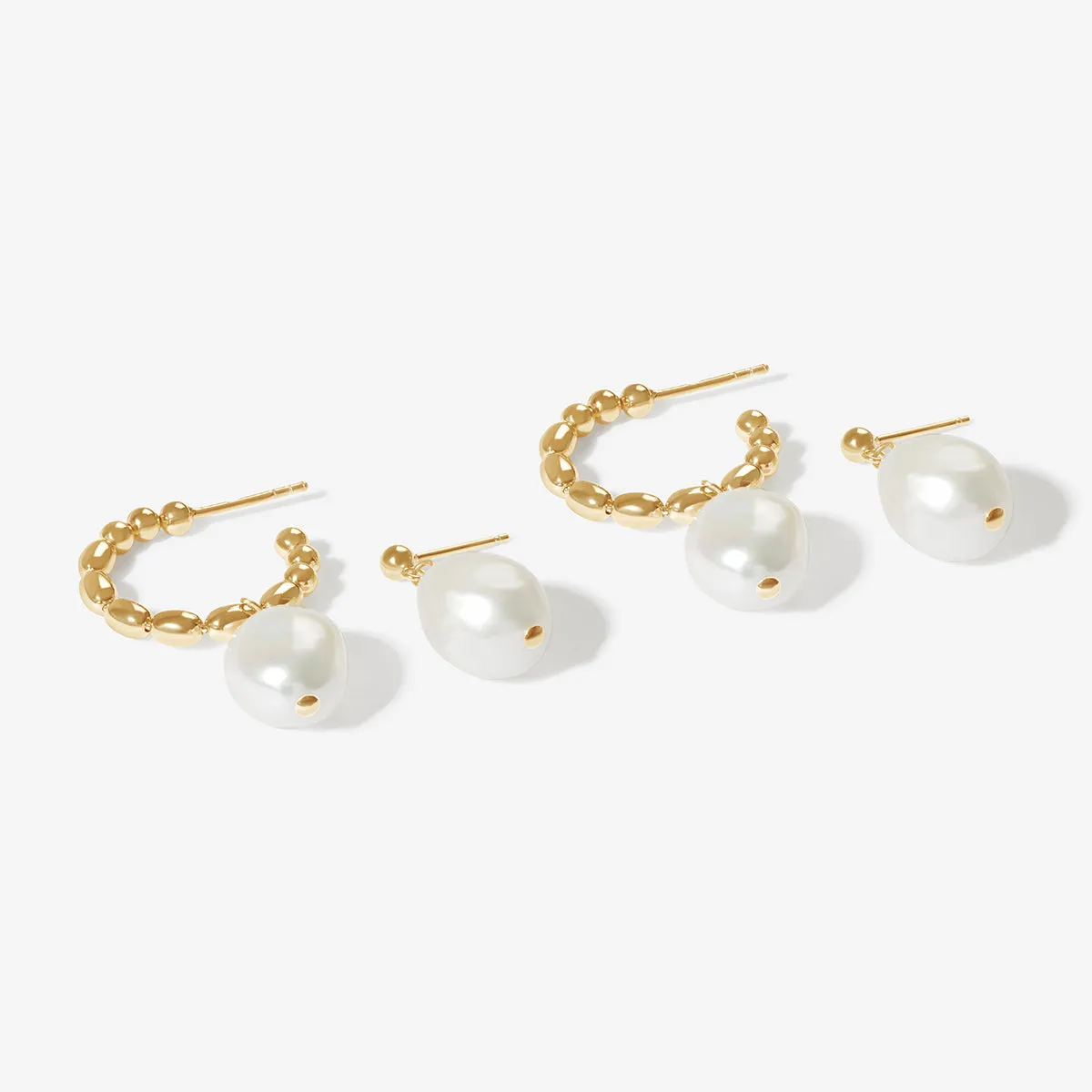 Fortune pearl earrings sold by Adornmonde product image thumbnail 4