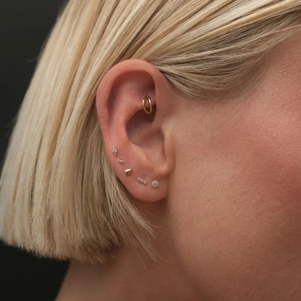 Hood micro piercing sold by Adornmonde product image thumbnail 2