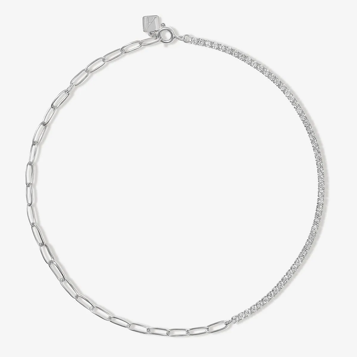 Mikey tennis anklet sold by Adornmonde