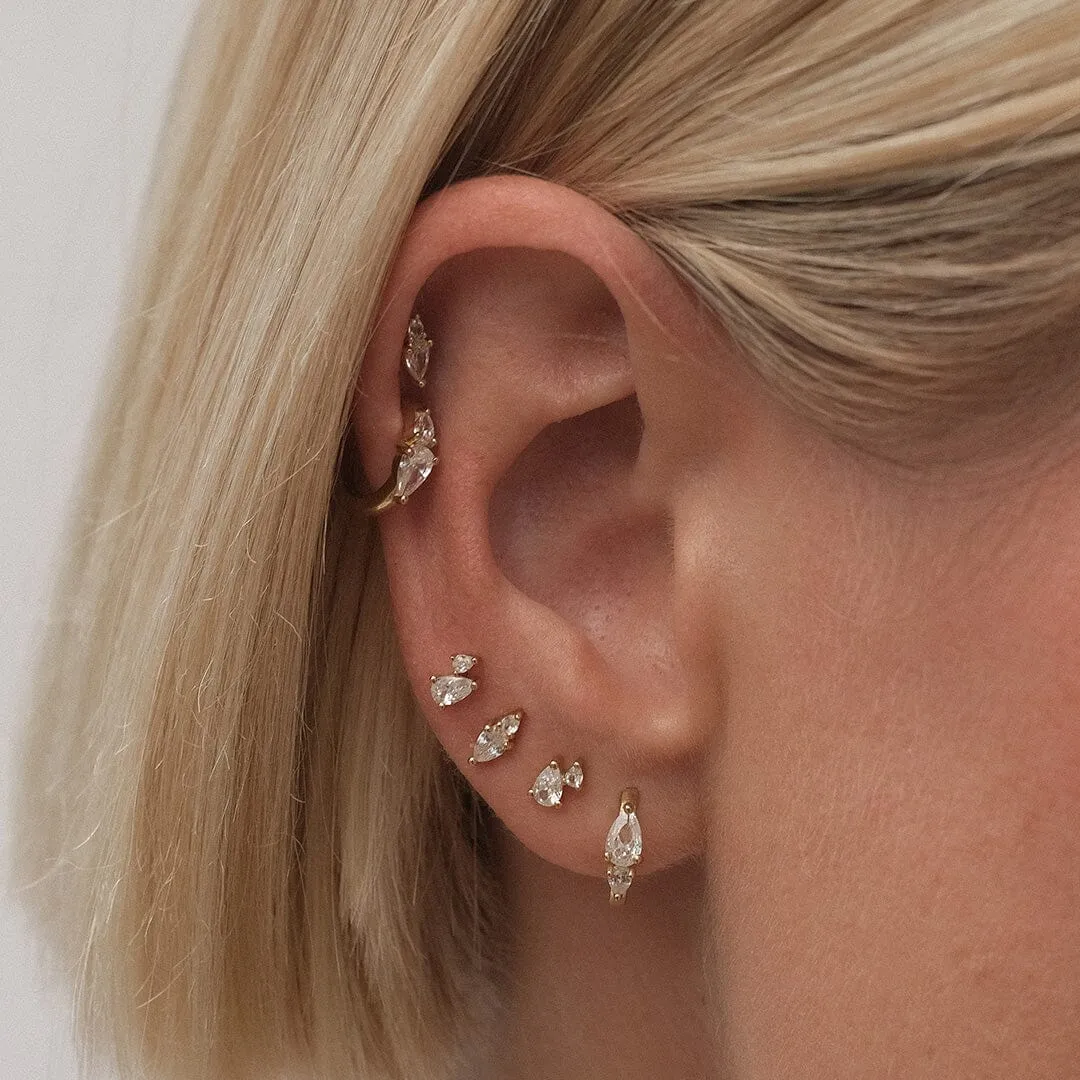 Agie 6-piece earring set sold by Adornmonde product image thumbnail 2