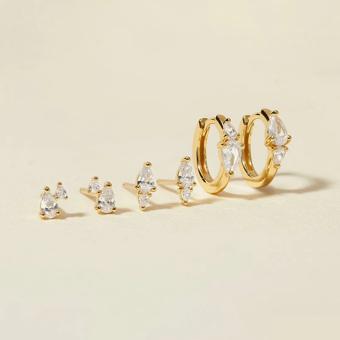 Agie 6-piece earring set sold by Adornmonde product image thumbnail 4