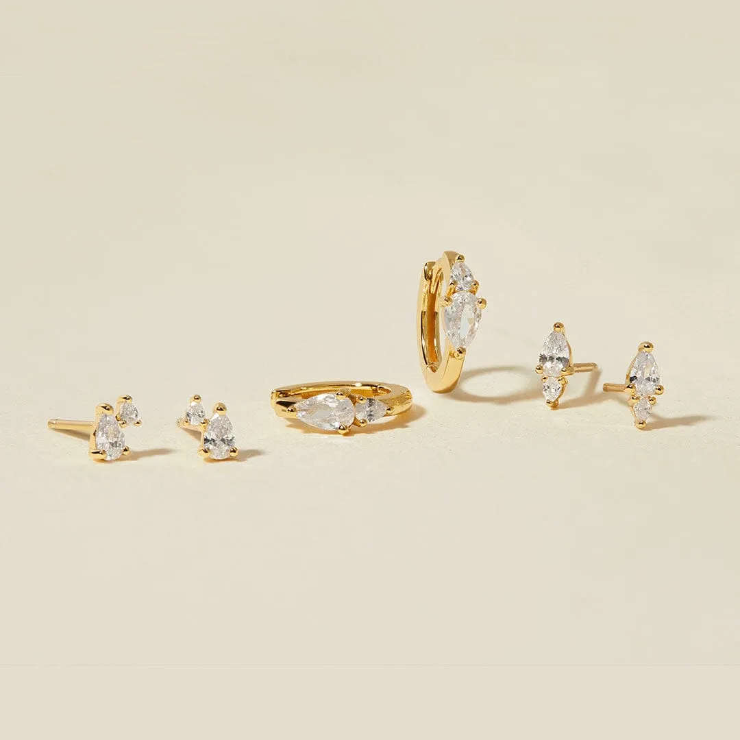 Agie 6-piece earring set sold by Adornmonde product image thumbnail 5