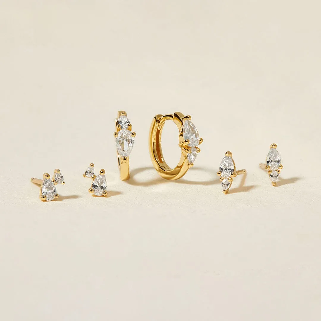 Agie 6-piece earring set sold by Adornmonde product image thumbnail 3