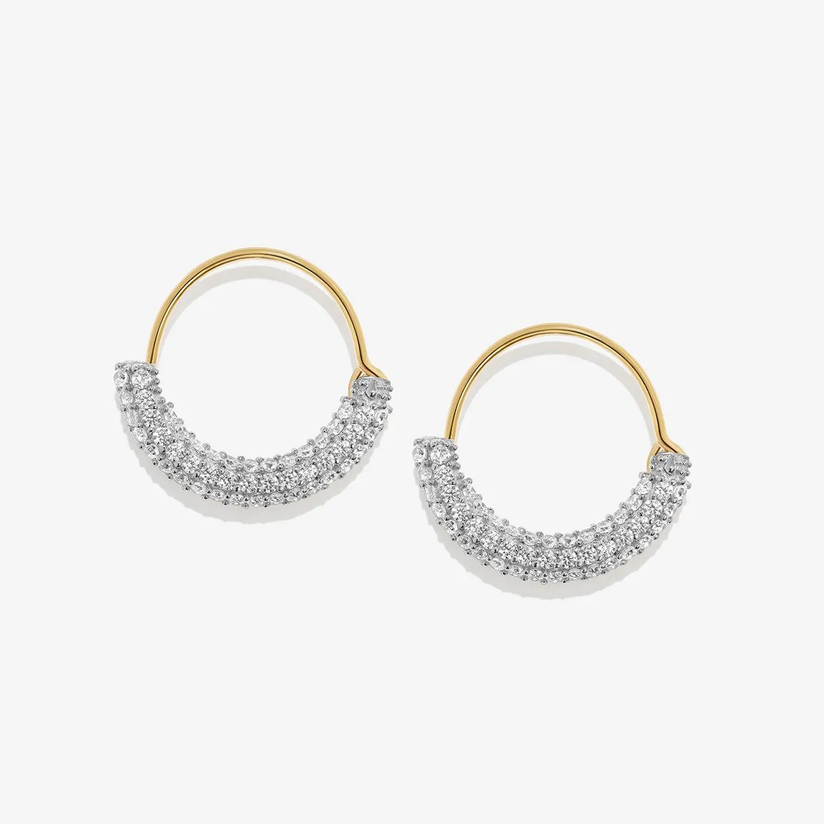 Saz Mini Hoop Earrings sold by Adornmonde
