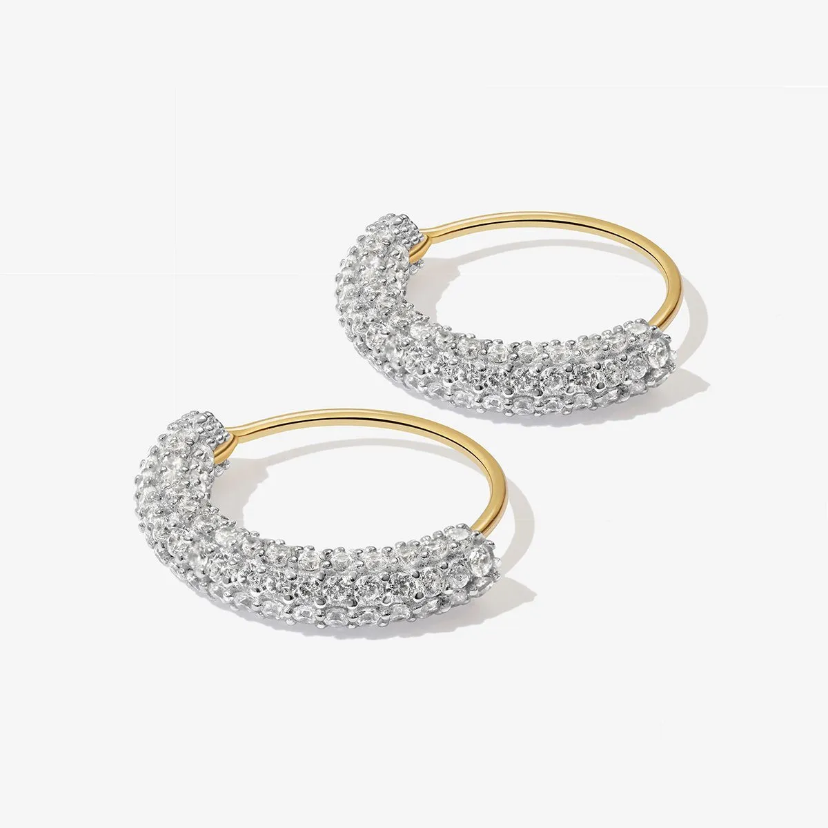 Saz Mini Hoop Earrings sold by Adornmonde product image thumbnail 3