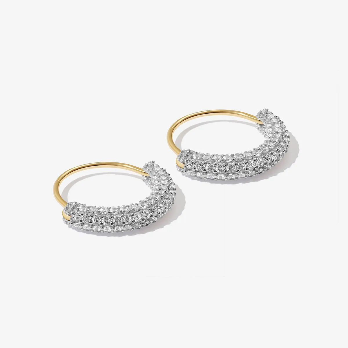 Saz Mini Hoop Earrings sold by Adornmonde product image thumbnail 4