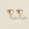 Boo heart mini huggie earrings sold by Adornmonde