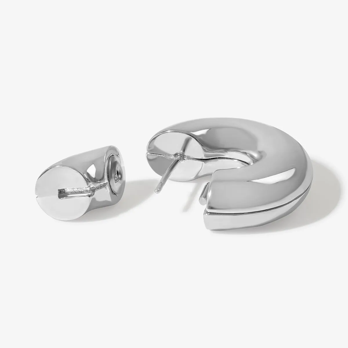 Vini bagel hoop earrings sold by Adornmonde product image thumbnail 5