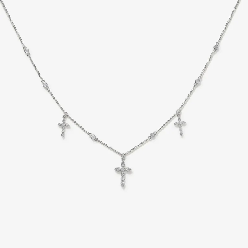 Treyton cross choker sold by Adornmonde