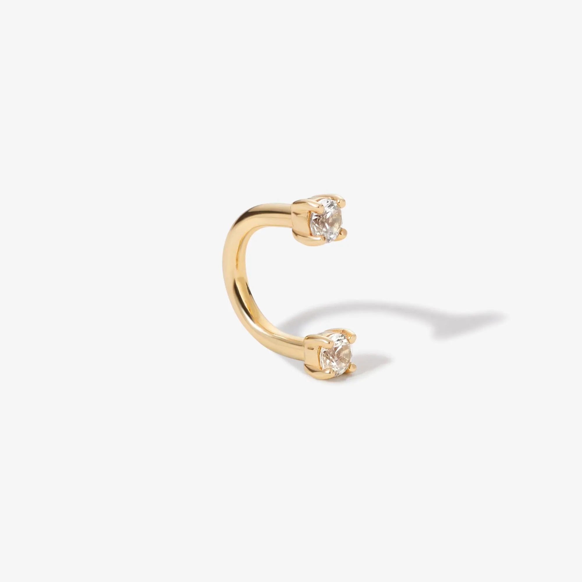 Frankie u hoop diamond piercing sold by Adornmonde product image thumbnail 3