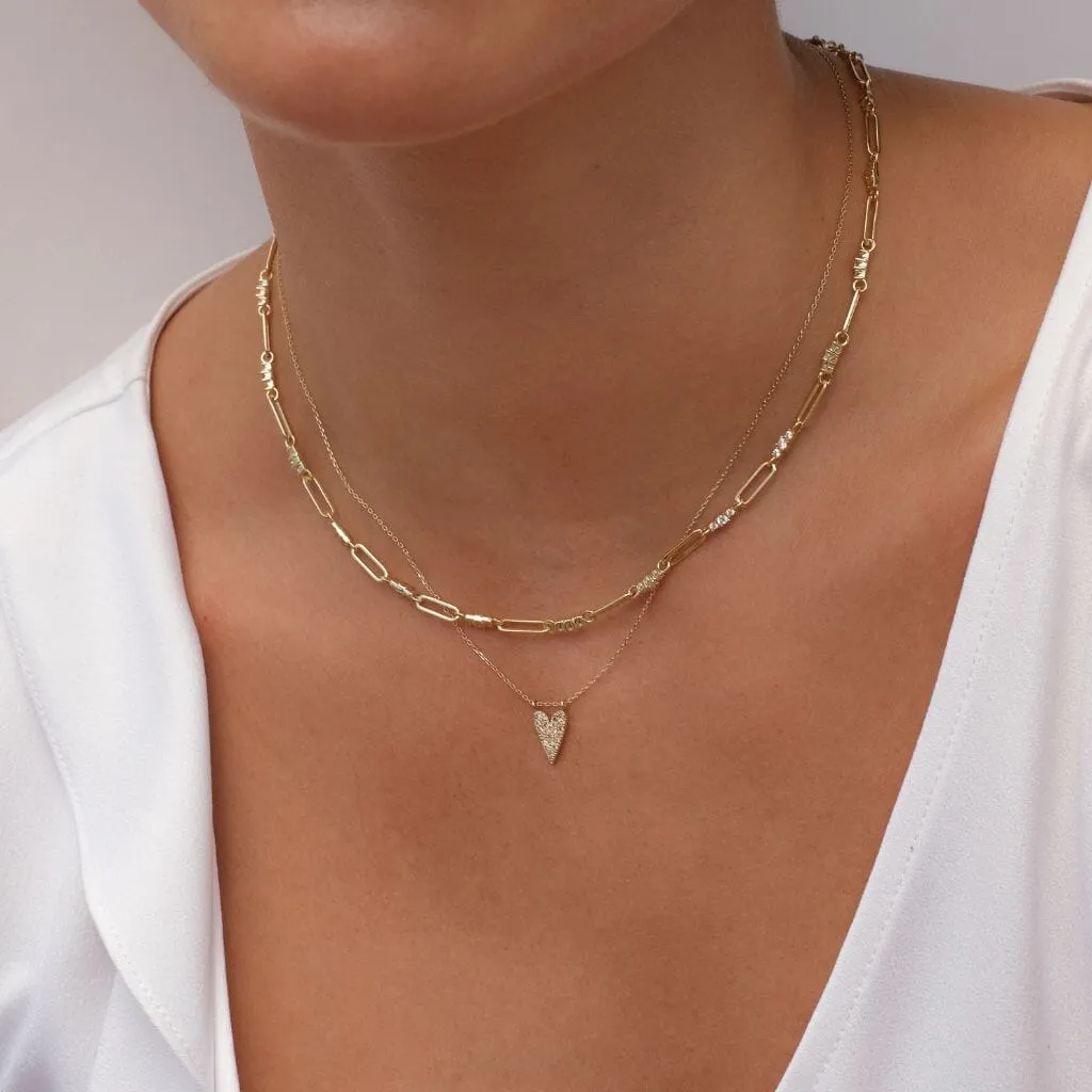 Brulee crystal heart necklace sold by Adornmonde product image thumbnail 5