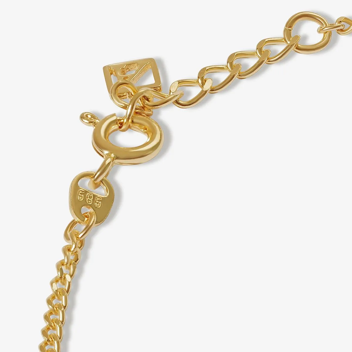 Koda ornate curb chain anklet sold by Adornmonde product image thumbnail 4