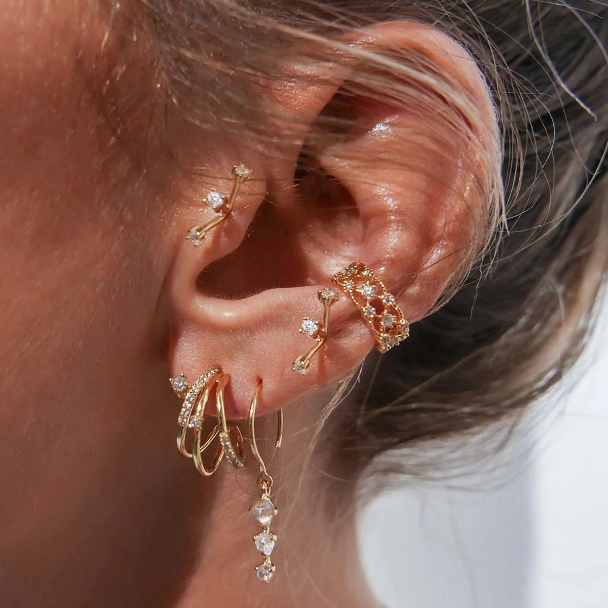 Griss hoop earrings sold by Adornmonde product image thumbnail 2