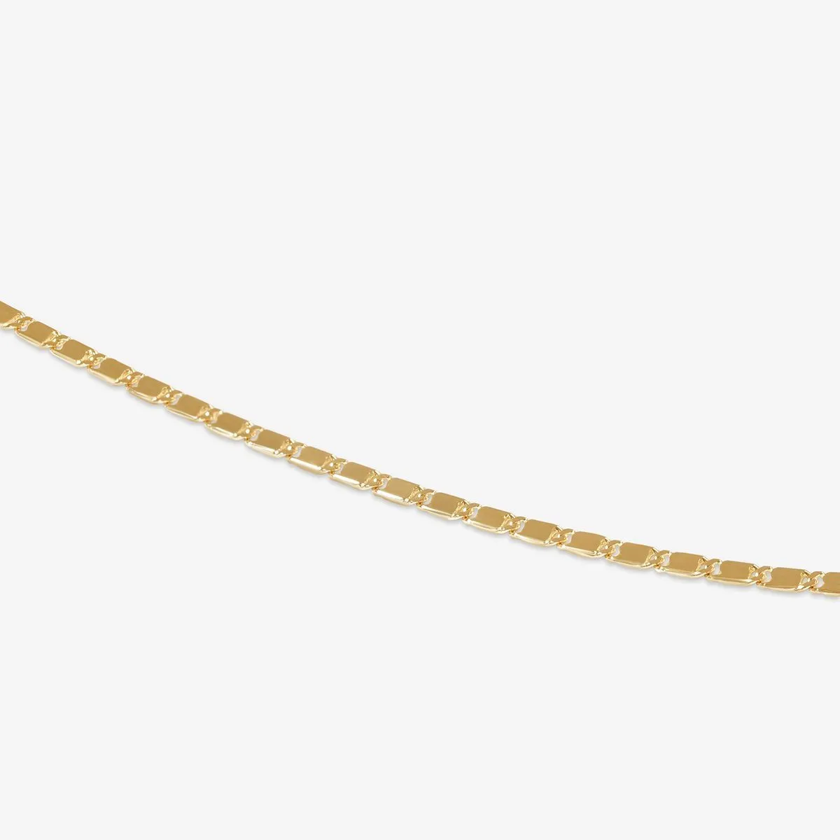 Izzy flat link chain necklace sold by Adornmonde product image thumbnail 4