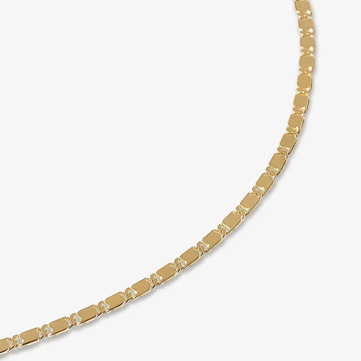 Izzy flat link chain necklace sold by Adornmonde product image thumbnail 5