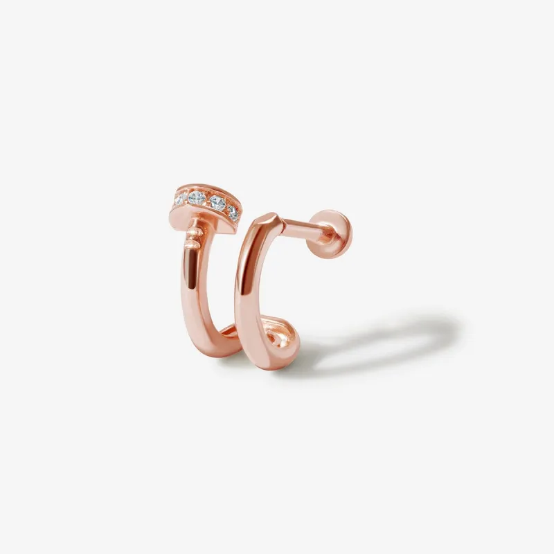 Bohdi nail piercing made by Adornmonde