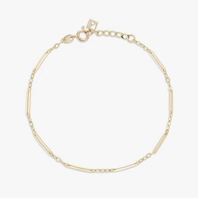 Ford paperclip chain bracelet sold by Adornmonde