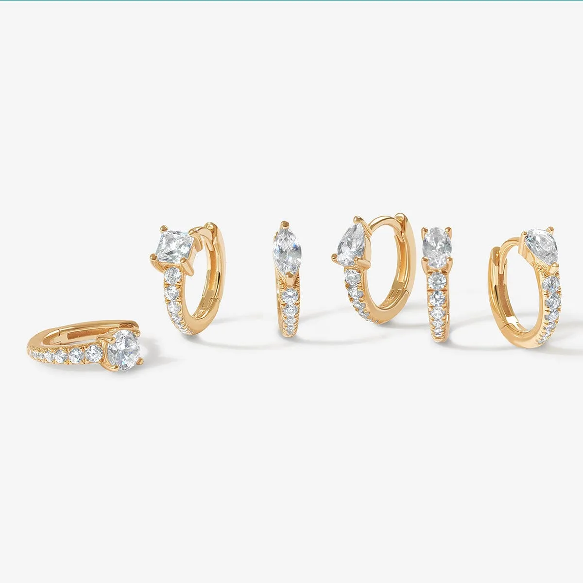 Prince 6-piece huggie earring set sold by Adornmonde product image thumbnail 5