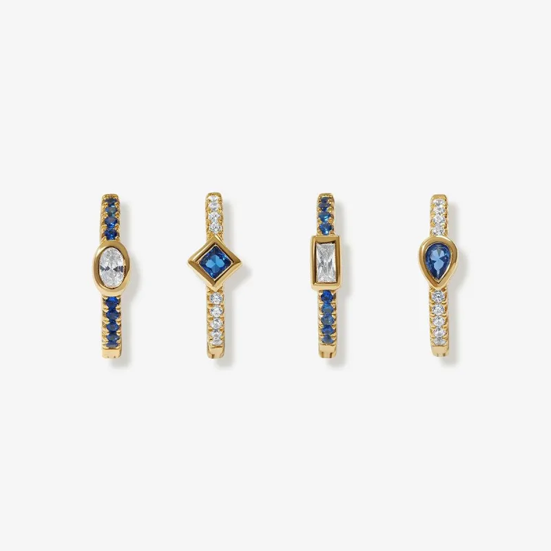 Karon sapphire earring set sold by Adornmonde